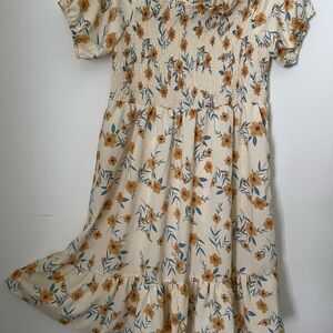 Yellow flower dress